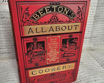 Mrs Beetons All About Cookey Book, 1900s, Collectible Cookery Book