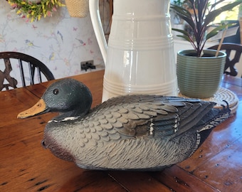 Vintage Decoy Duck, Vintage Home Decor,  Vintage Hunting