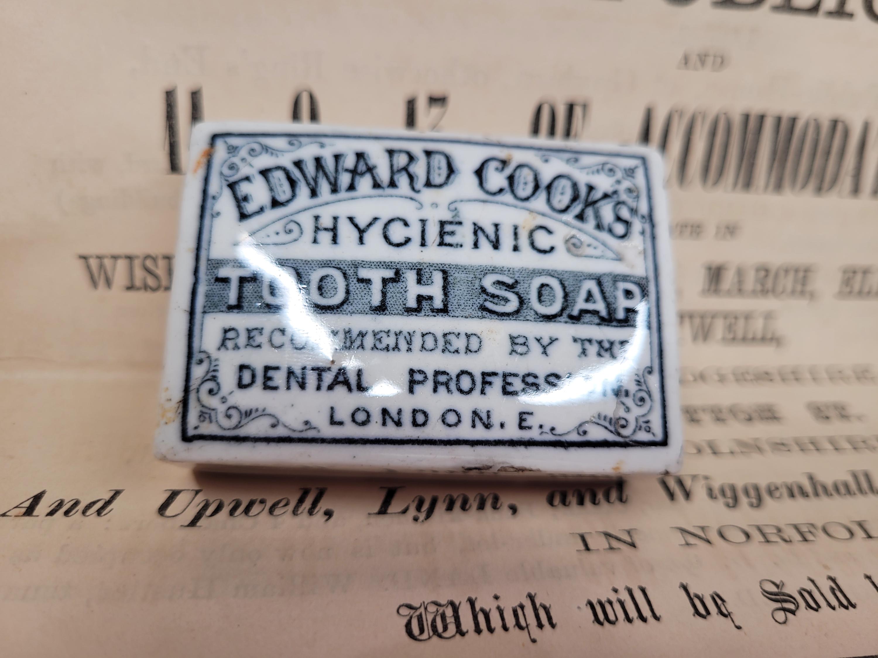 イギリス ビクトリア朝 エドワード クックス 衛生歯磨き粉 ポット蓋