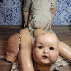 Antique Bisque Doll Parts, Doll Project, Antique Doll Toy
