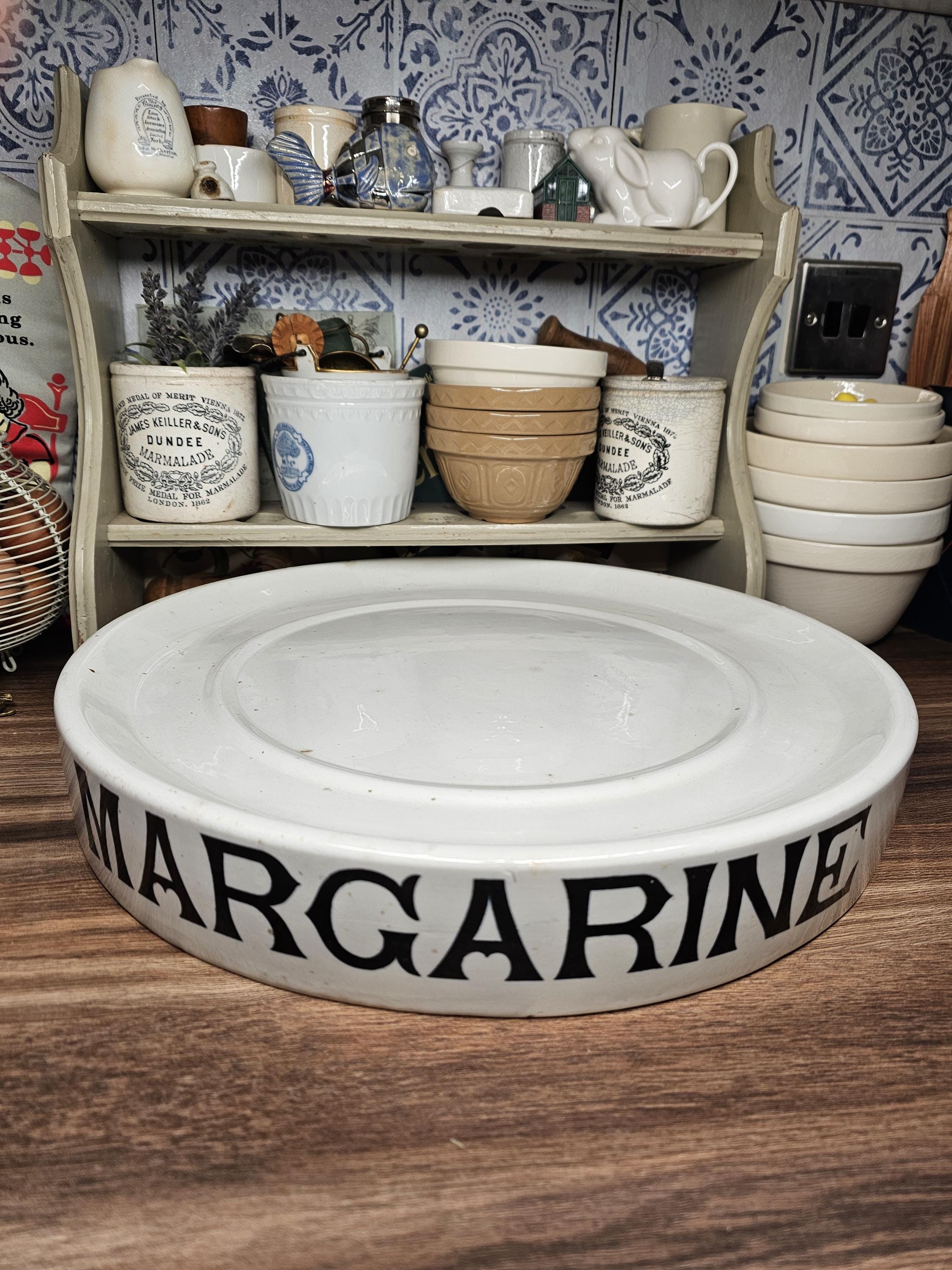 Ironstone Margarine MARGARINE イギリスアンティークmargarineスラブ 