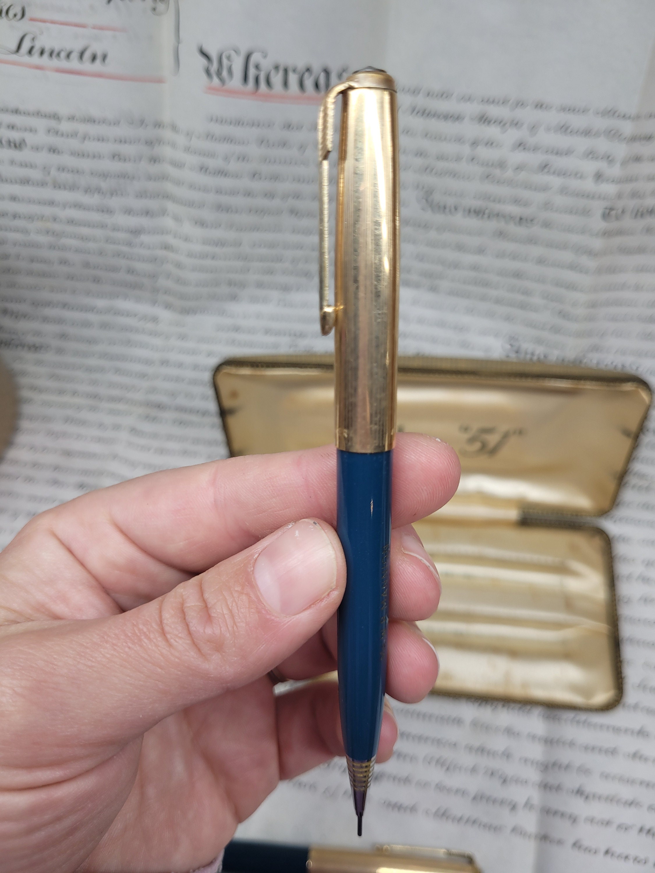 ヴィンテージ刻印入りパーカー 51 クラシックペン & 鉛筆セット