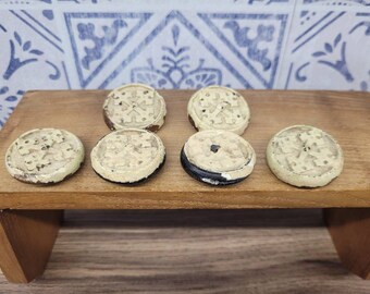 Antique Wooden Cross Design Drawer Pulls, Furniture Knobs, Collectible