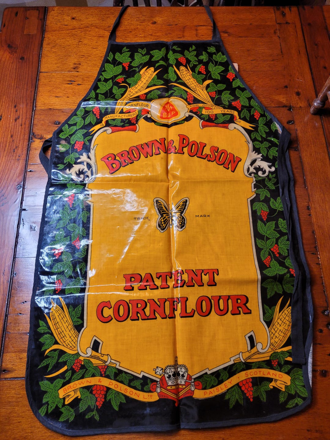 Vintage Advertising Apron Brown & Polson, Vintage Kitchen, Vintage ...