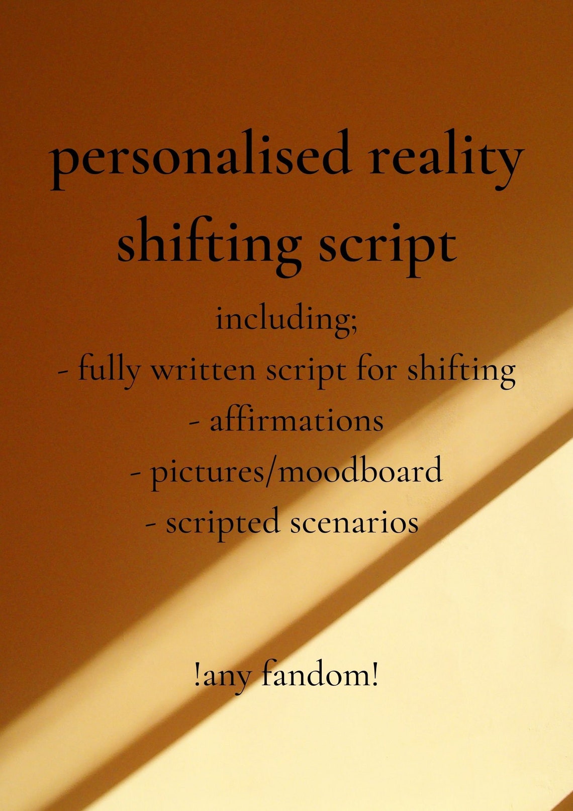Reality Shift Script Template Reality Shift Script Template