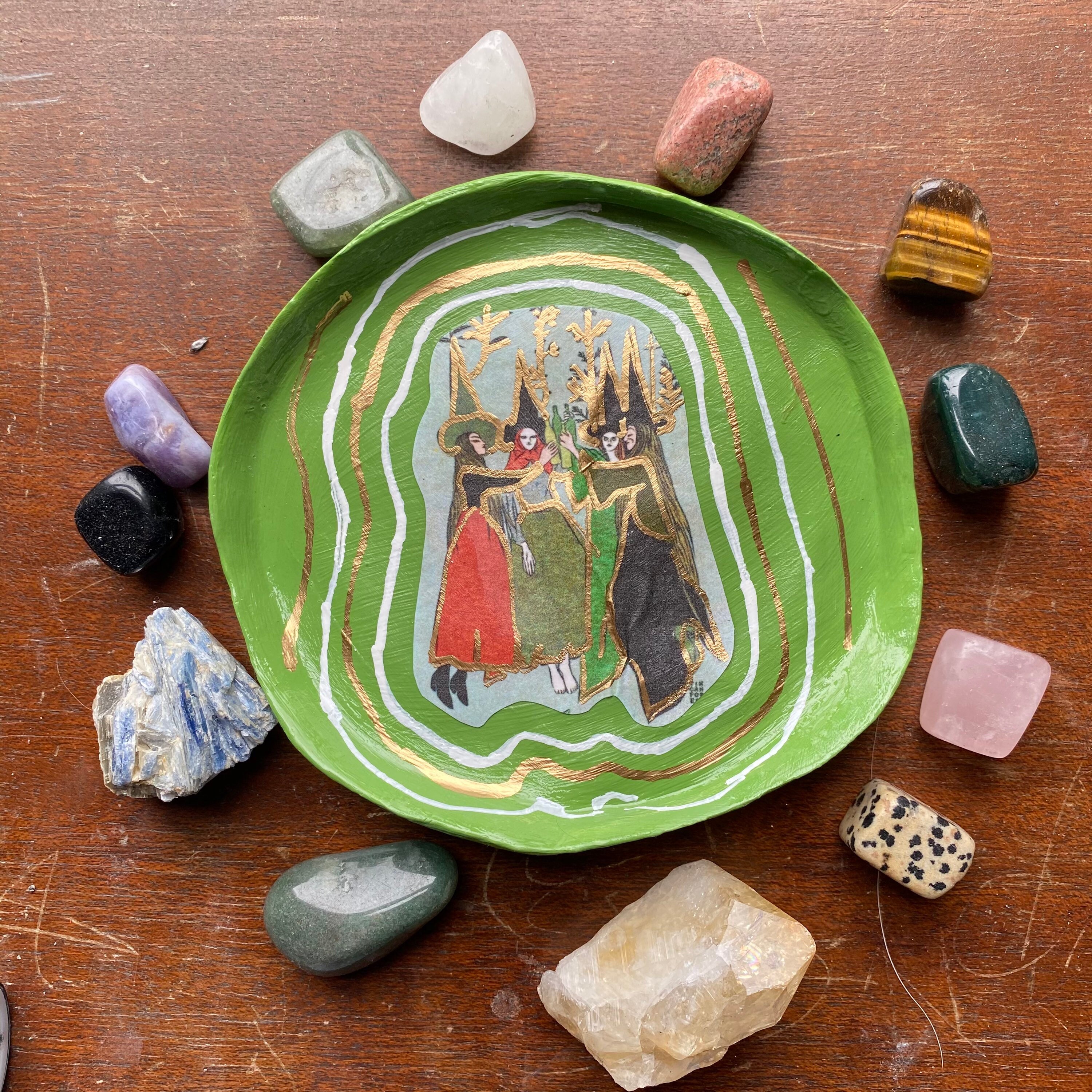 Sage/ Crystal Tray Etsy