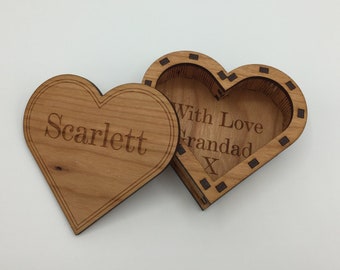Heart Box - Personalise Gift Box - Wooden box - Valentine’s Day - Love - Mother’s Day Gift