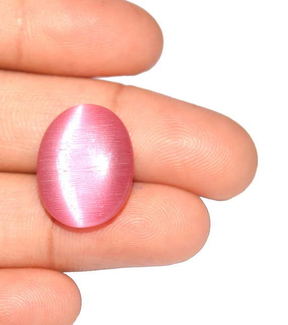Pink Cat's Eye Chrysoberyl 100 Natural Brazilian Gemstone Etsy