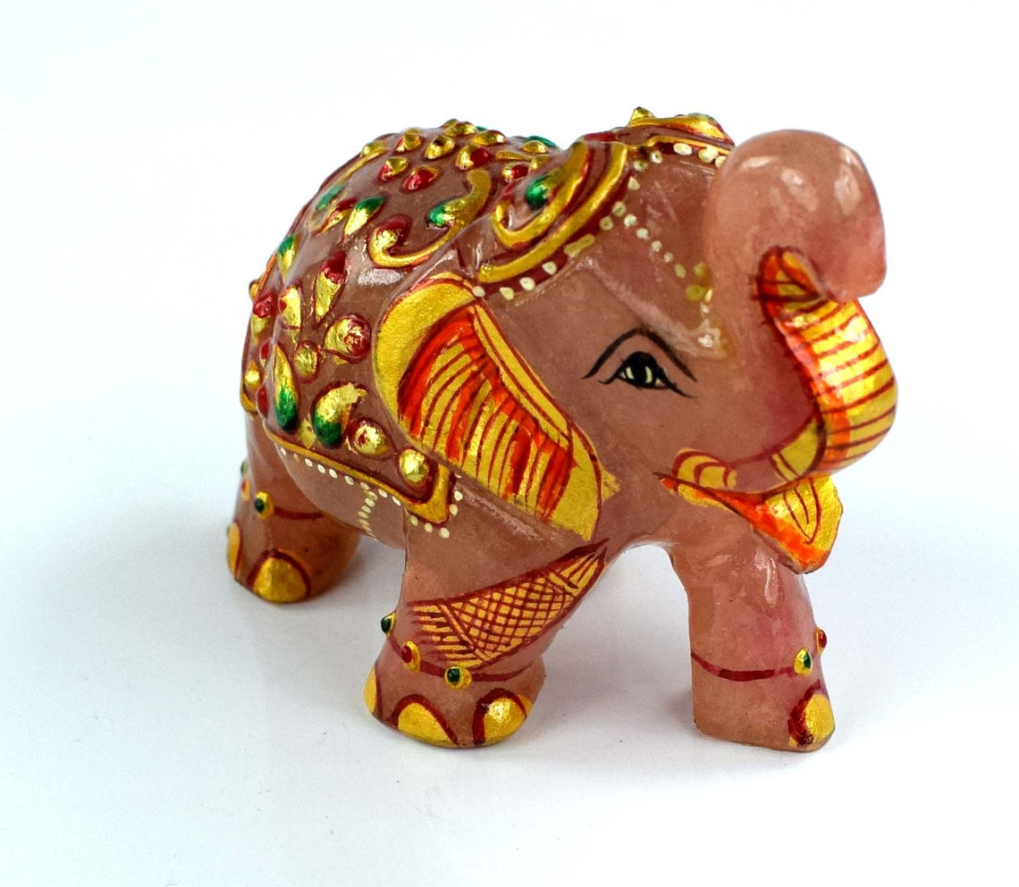 quartz elephant figurines