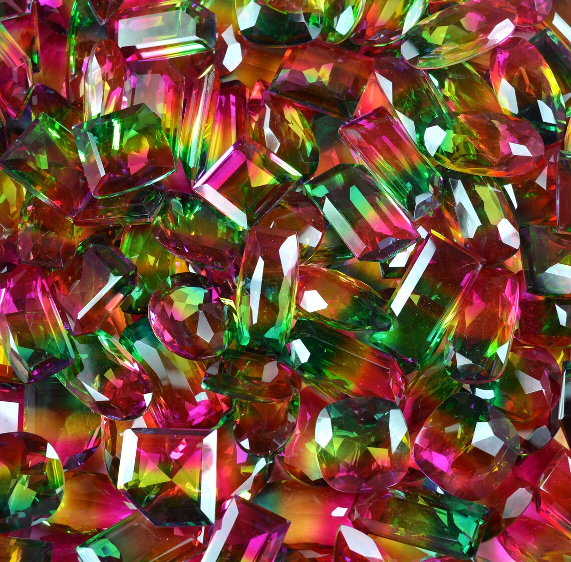 MultiColor Tourmaline Loose Gemstone Lot 500 Ct Brazilian Mix Etsy