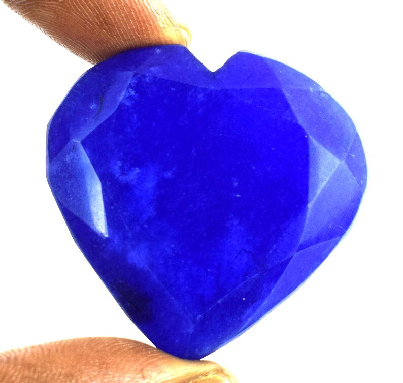 Valentine Gift Heart Shape Blue Sapphire Loose Gemstone 222.25 Carat Natural African Fresh Arrival