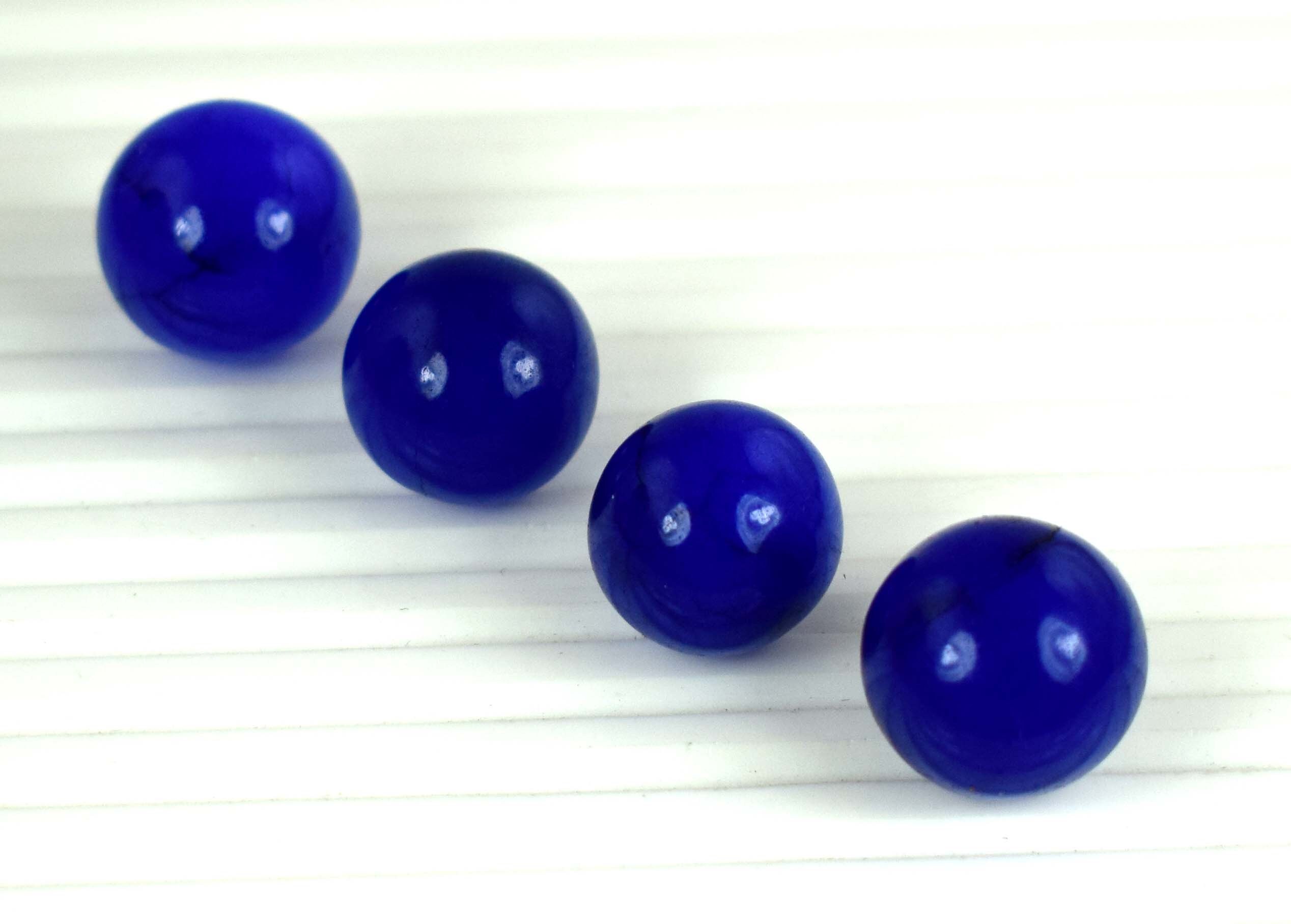 Round Shape 120 Ct. Blue Sapphire Loose Gemstone Ball Natural Etsy