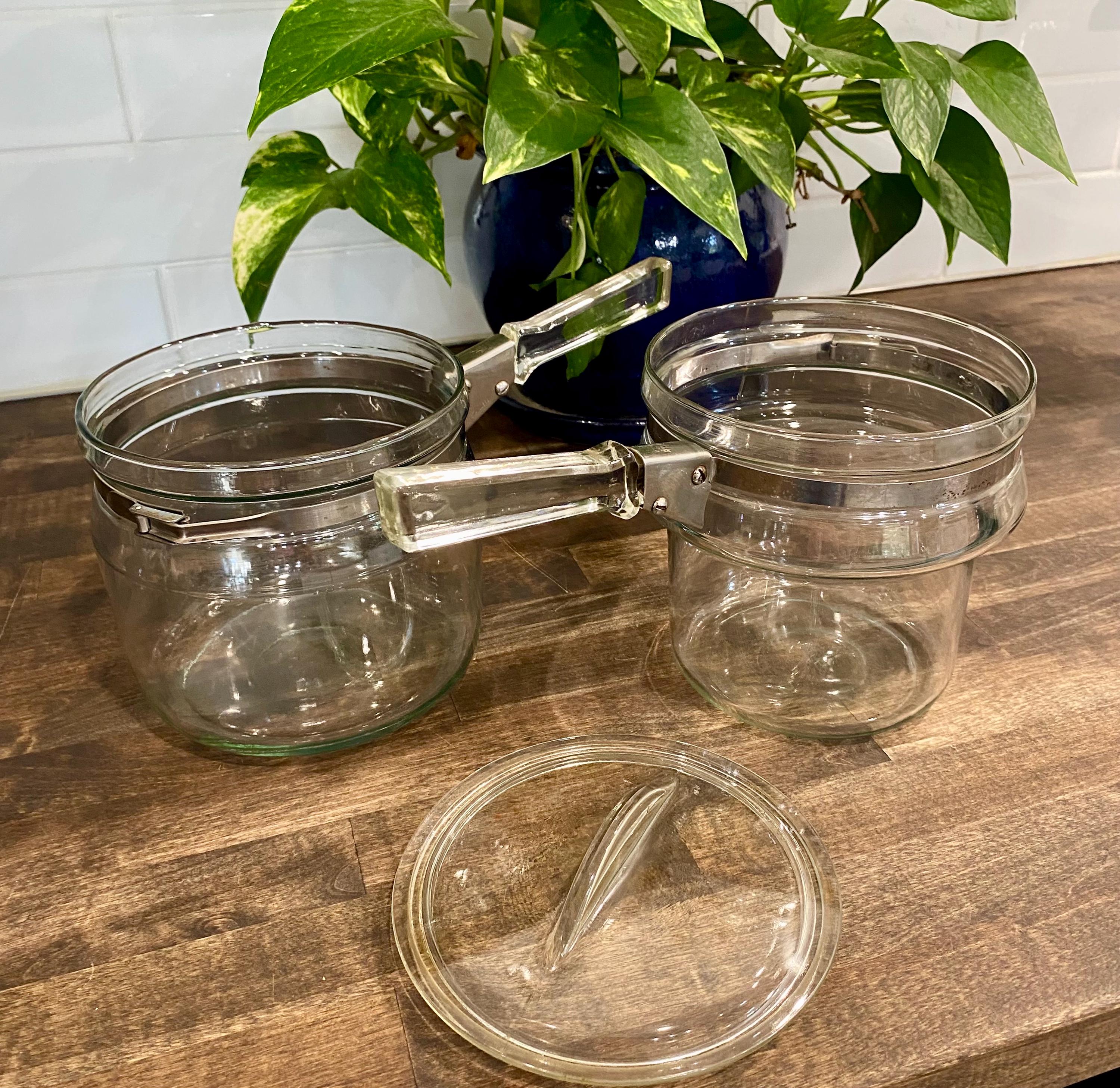 Vintage Pyrex Double Boiler - Etsy