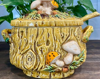 Mushroom soup tureen