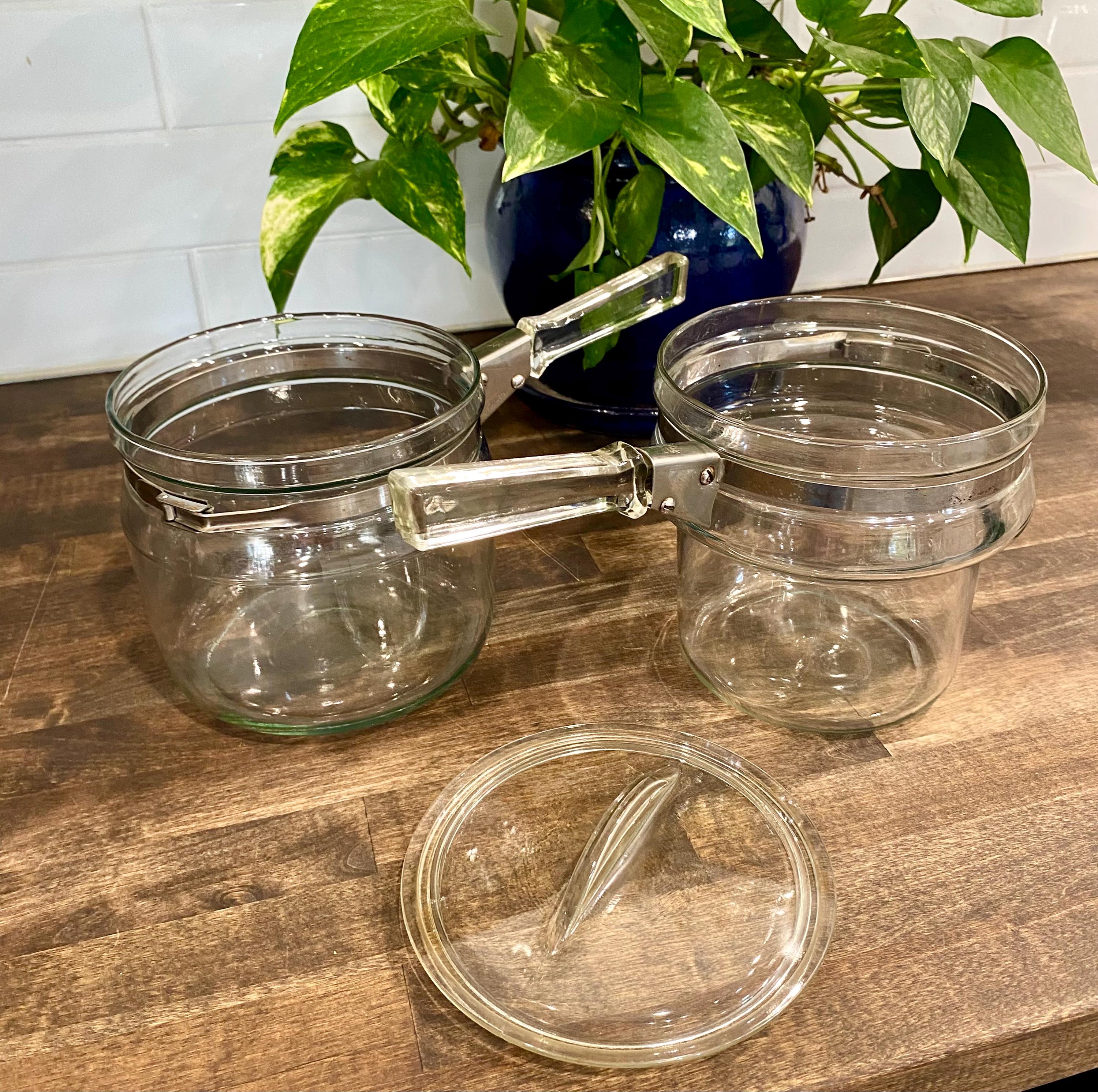 オールドパイレックス ダブルボイラー ヴィンテージ Vintage Pyrex Double Boiler - Etsy