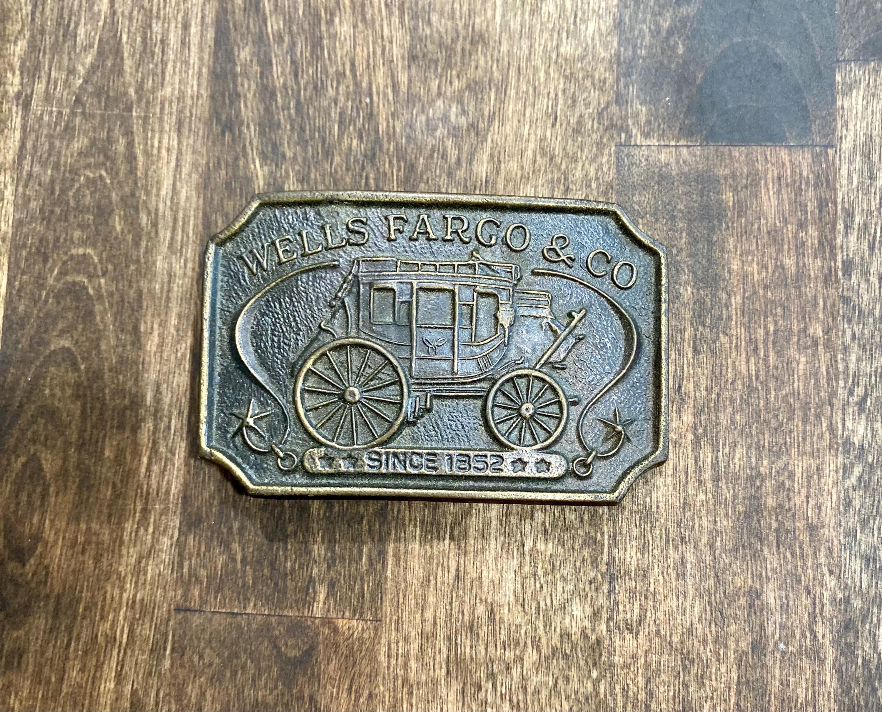 ヴィンテージ ウェルズ・ファーゴ ベルトバックル - Etsy 日本