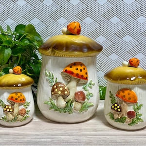 Merry Mushroom Canister set Sears and Robucks