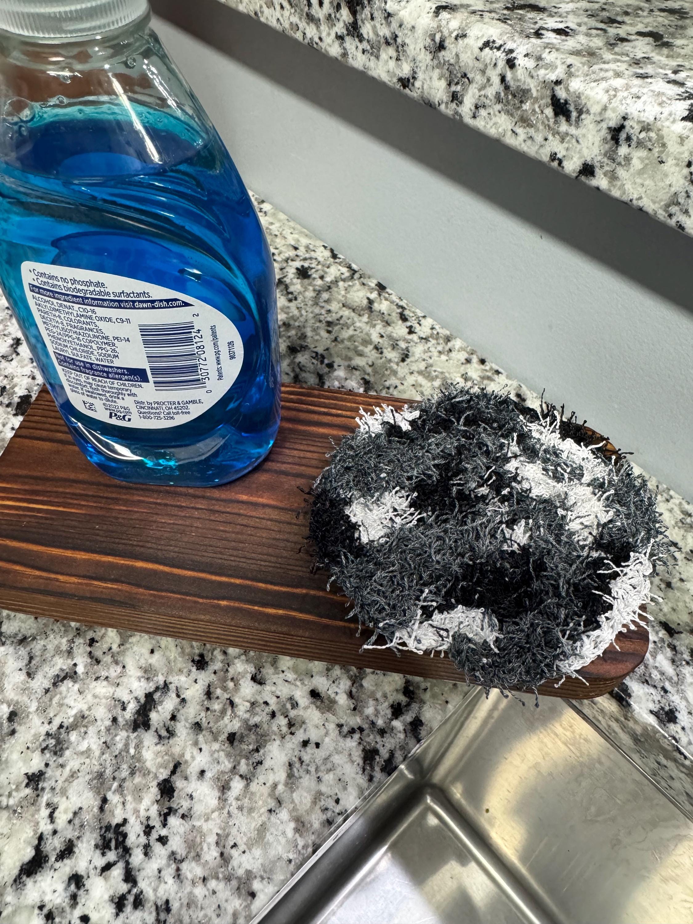 Handmade Crocheted Kitchen Scrubby Set – 3-Pack, Cotton, Eco-Friendly & Reusable Dish Scrubbies - Thumbnail 4