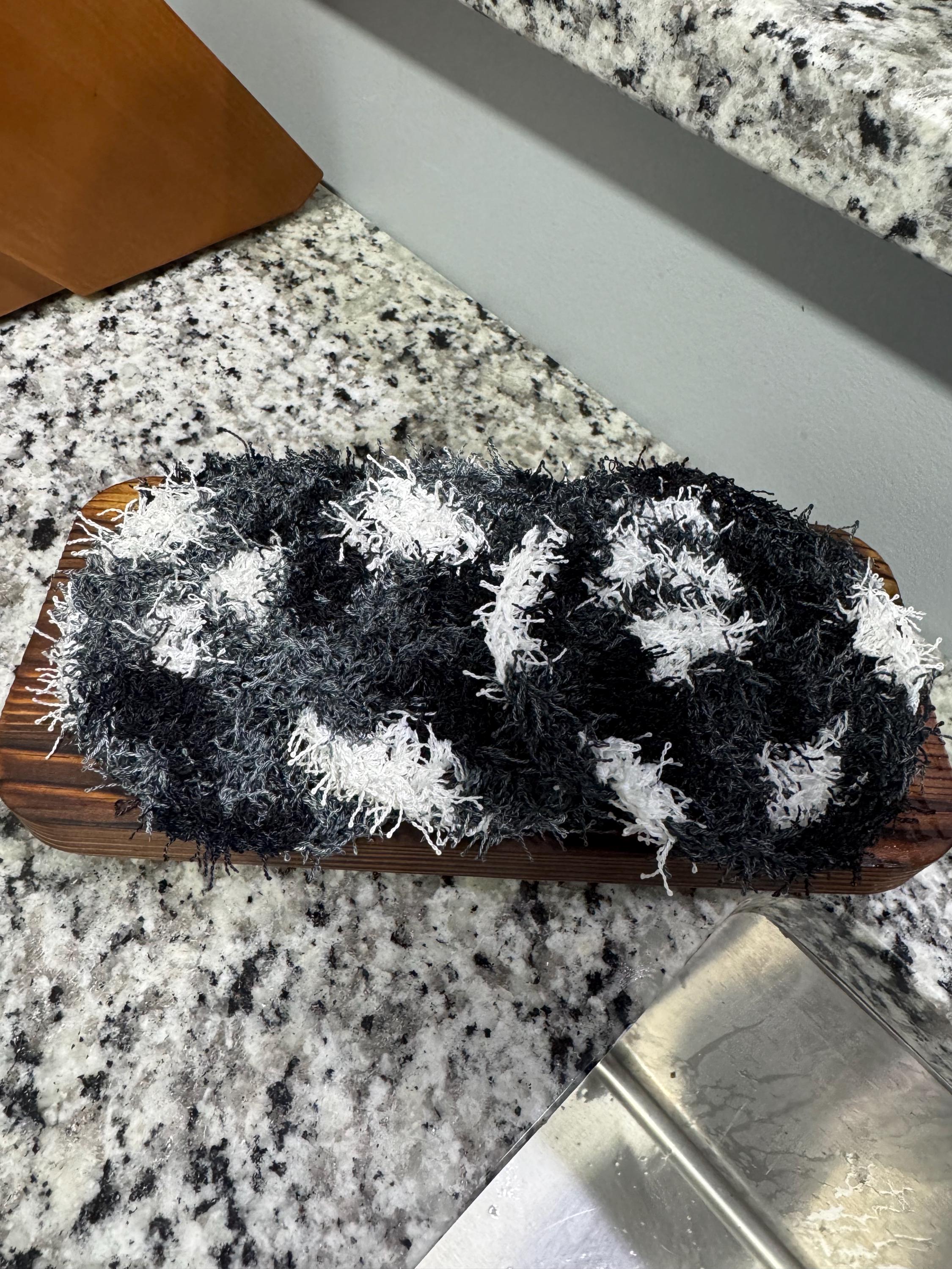 Handmade Crocheted Kitchen Scrubby Set – 3-Pack, Cotton, Eco-Friendly & Reusable Dish Scrubbies - Thumbnail 5