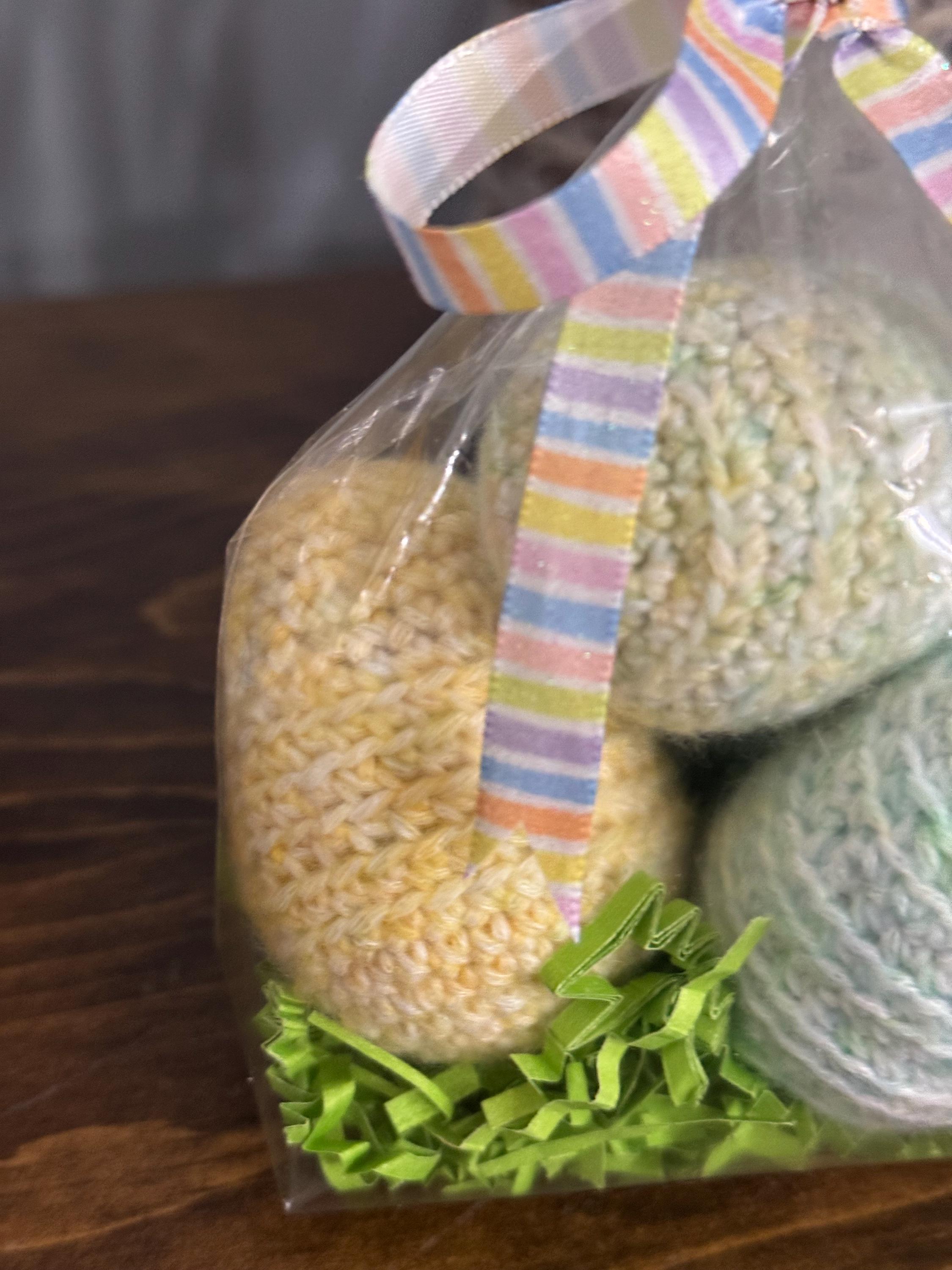 Crocheted Ombré Easter Egg Set of 5 – Handmade Spring Decor, Unique Textured Easter Decorations, Durable & Reusable - Thumbnail 3