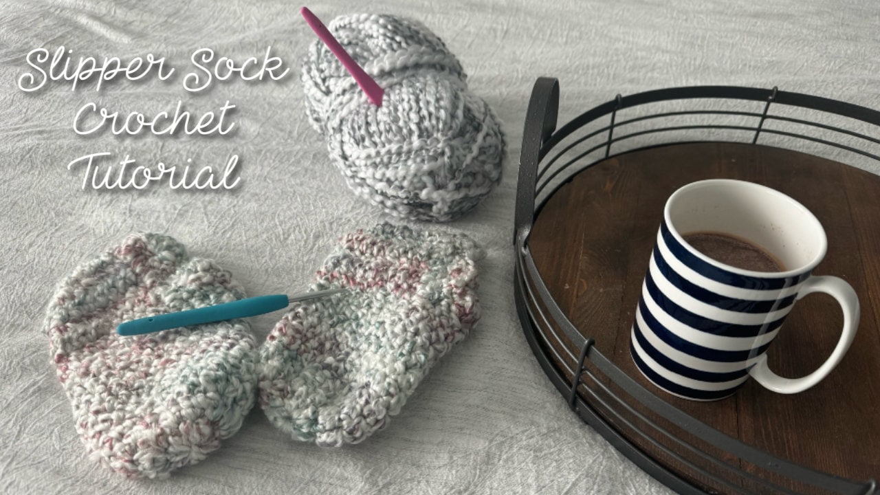 Best Selling Cozy Crochet Slipper Socks Pattern - Easy DIY with Step-by-Step Written and Video Instructions - Perfect Handmade Gift