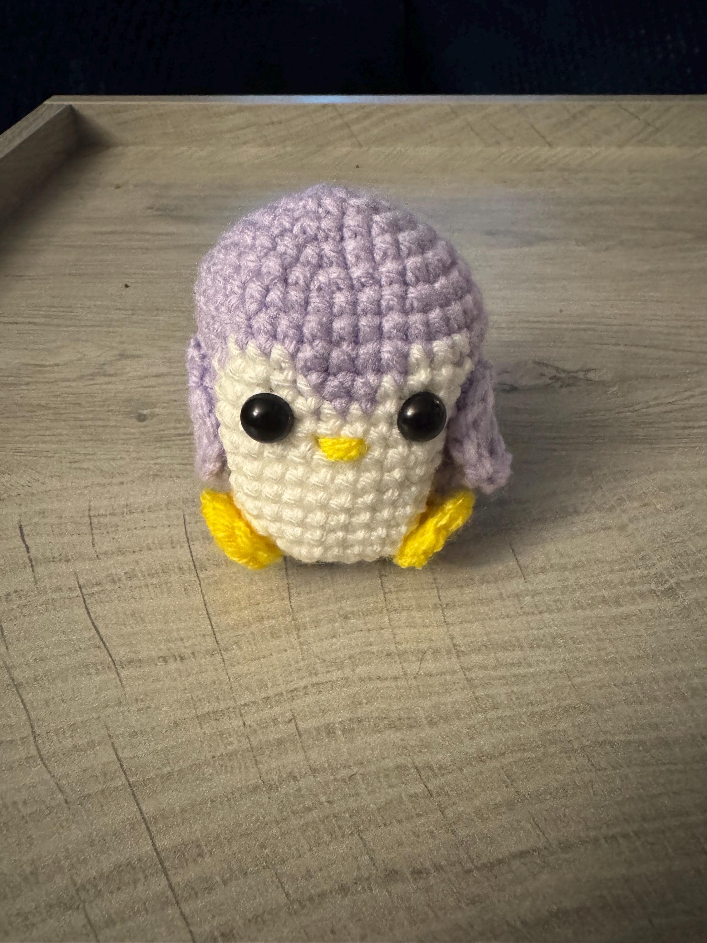 Handmade Pocket-Sized Crocheted Penguin Plush - Cute and Cuddly Mini Amigurumi Penguin Stuffed Animal - Thumbnail 4