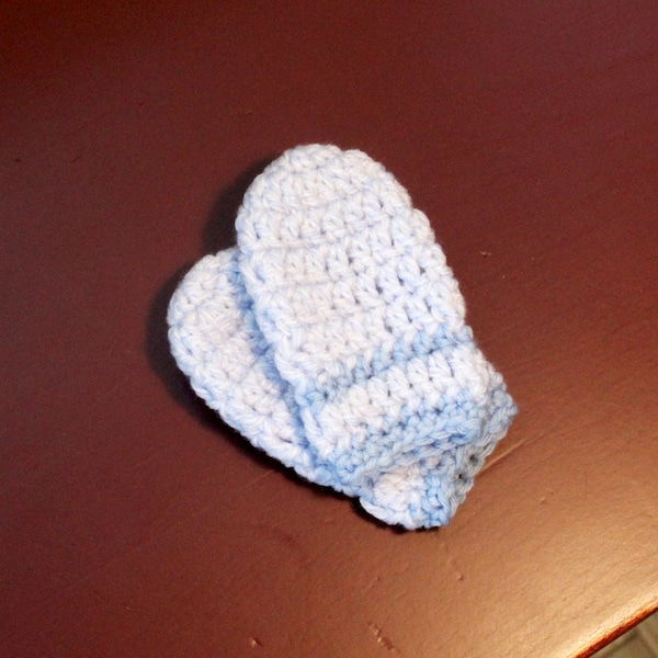 Baby Mittens, Crocheted Baby Mittens, Handmade Baby Mittens, Preemie Mittens, Scratch Mittens, Baby Gifts