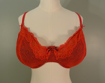 Marks & Spencer Autograph Red Lace and Mesh Bra
