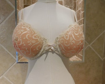 Vintage Lejaby Sheer Mesh Lace Bra