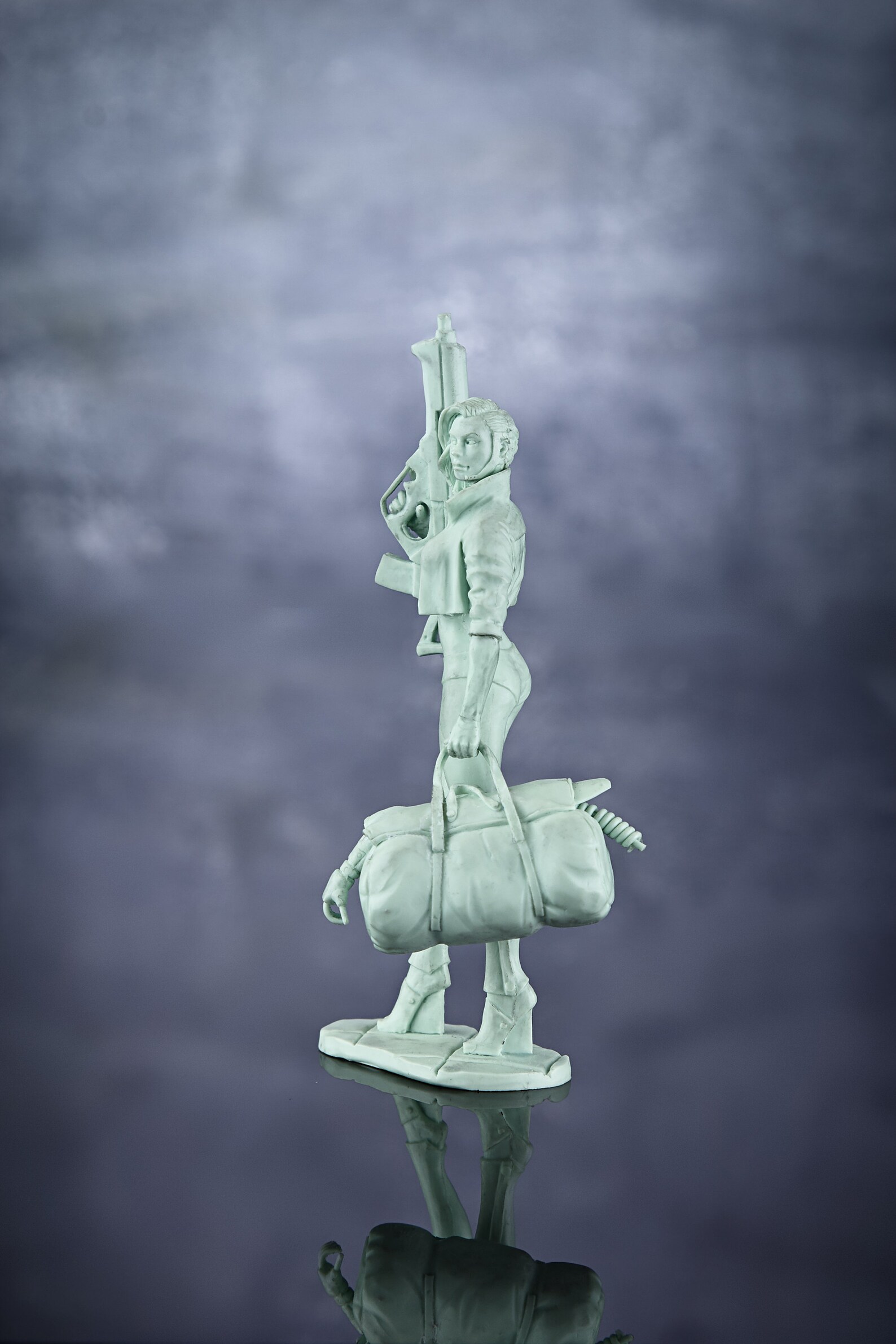 1 Garage Kit. Resin kit. cyberpunk. huntress. model 75mm. Etsy