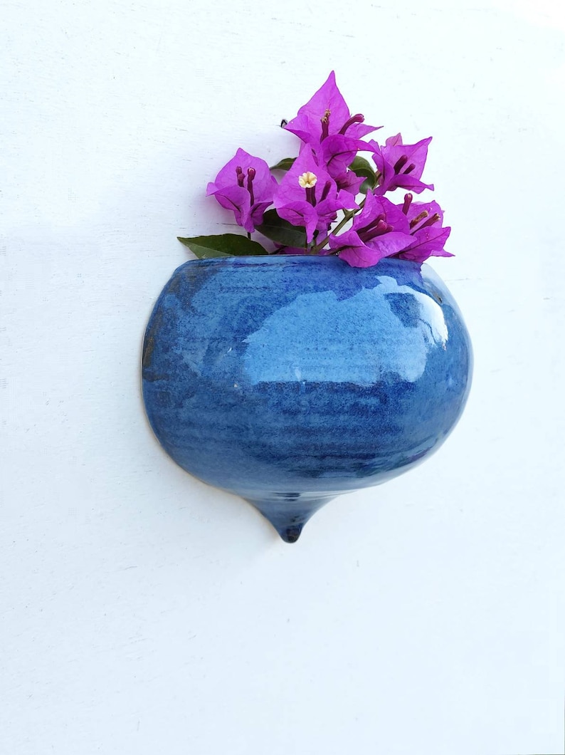 Wall Planter Wall Pocket Planter Ceramic Wall Planter Etsy