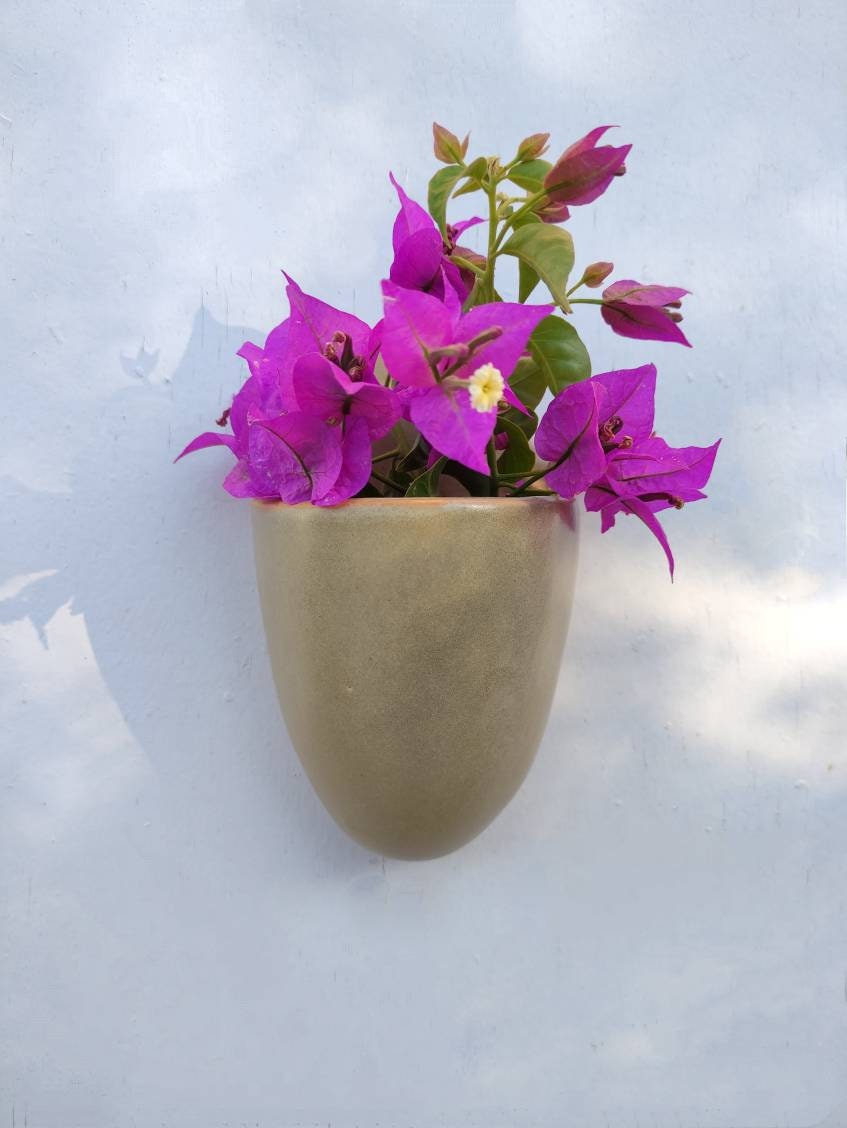 Hanging planter Wall planter Ceramic planter Etsy