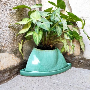 Corner planter, Ceramic planter, Floor plant pot