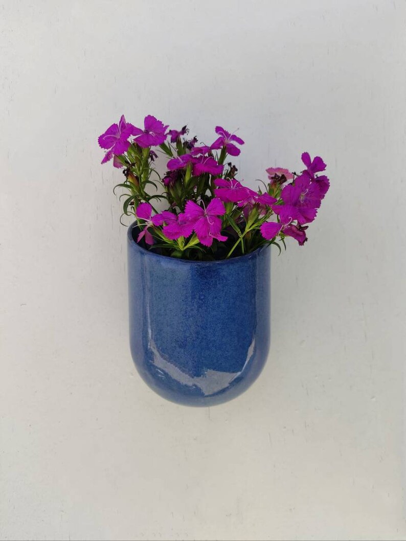 Wall Planter Wall Pocket Planter Ceramic Wall Planter Etsy