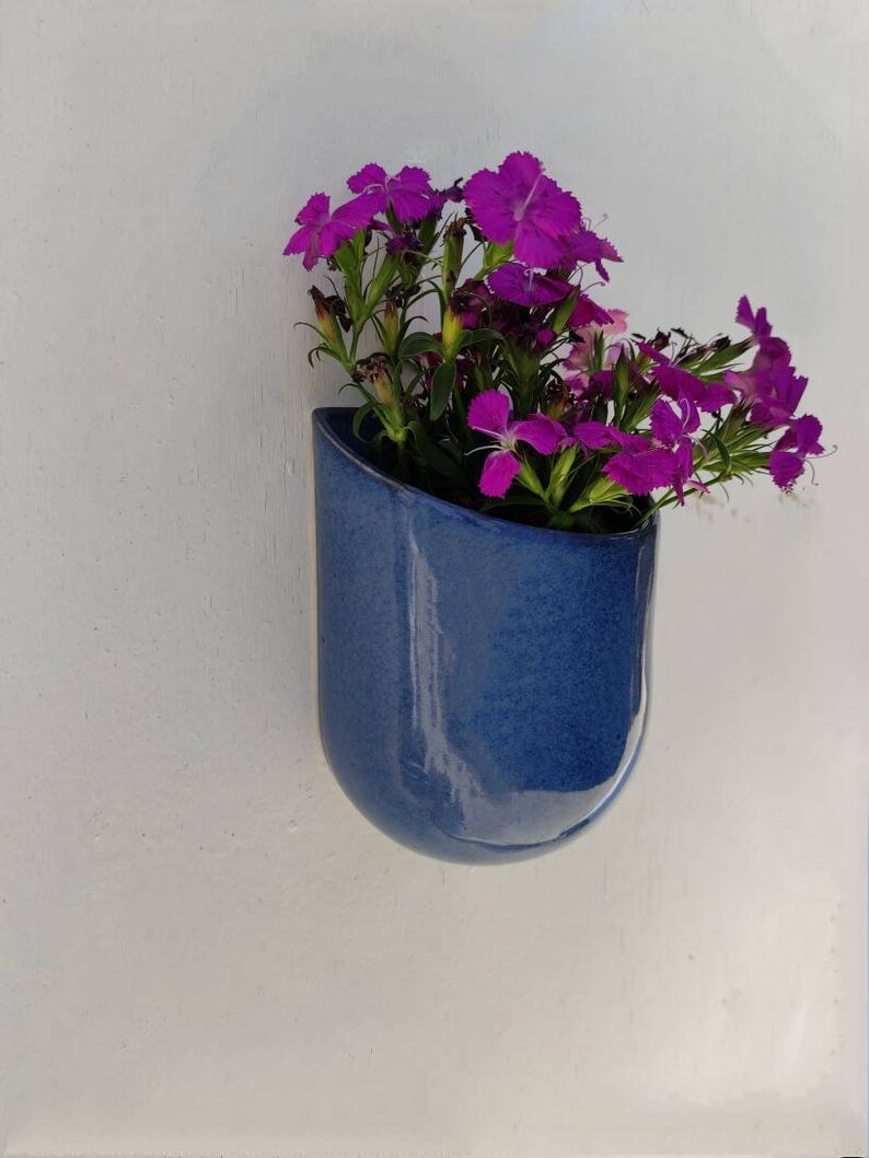 Wall Planter Wall Pocket Planter Ceramic Wall Planter Etsy