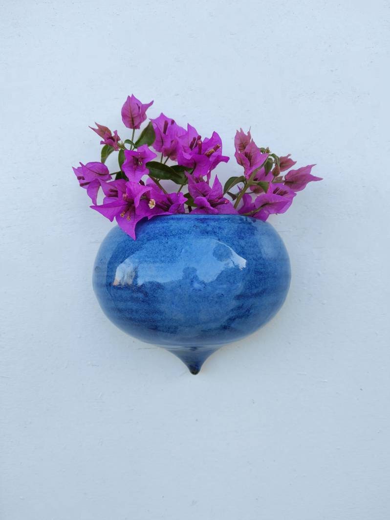 Wall Planter Wall Pocket Planter Ceramic Wall Planter Etsy
