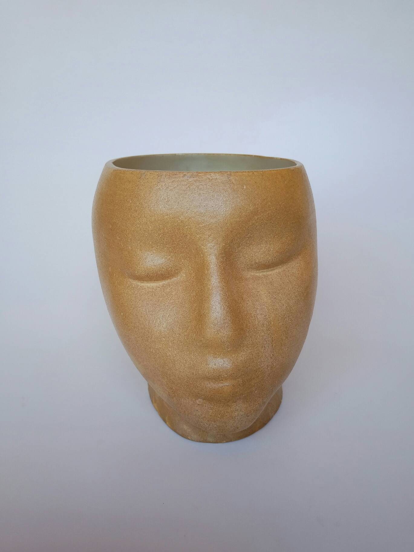 Ceramic head planter face Planter Head flower Pot Etsy