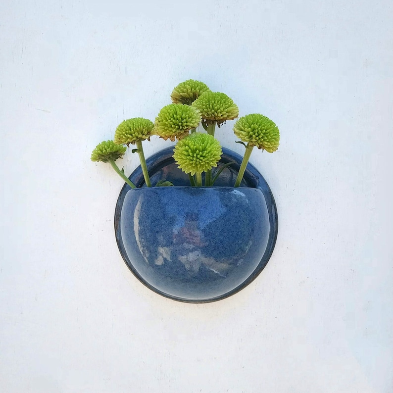 Wall planter, wall pocket planter, Ceramic wall planter