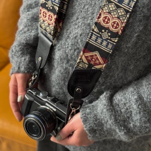Handmade Camera Strap, Adjustable Stylish Neck Strap for Photographers, Gift for Him or Her, Travel Accessory for Outdoor Photo Shoots