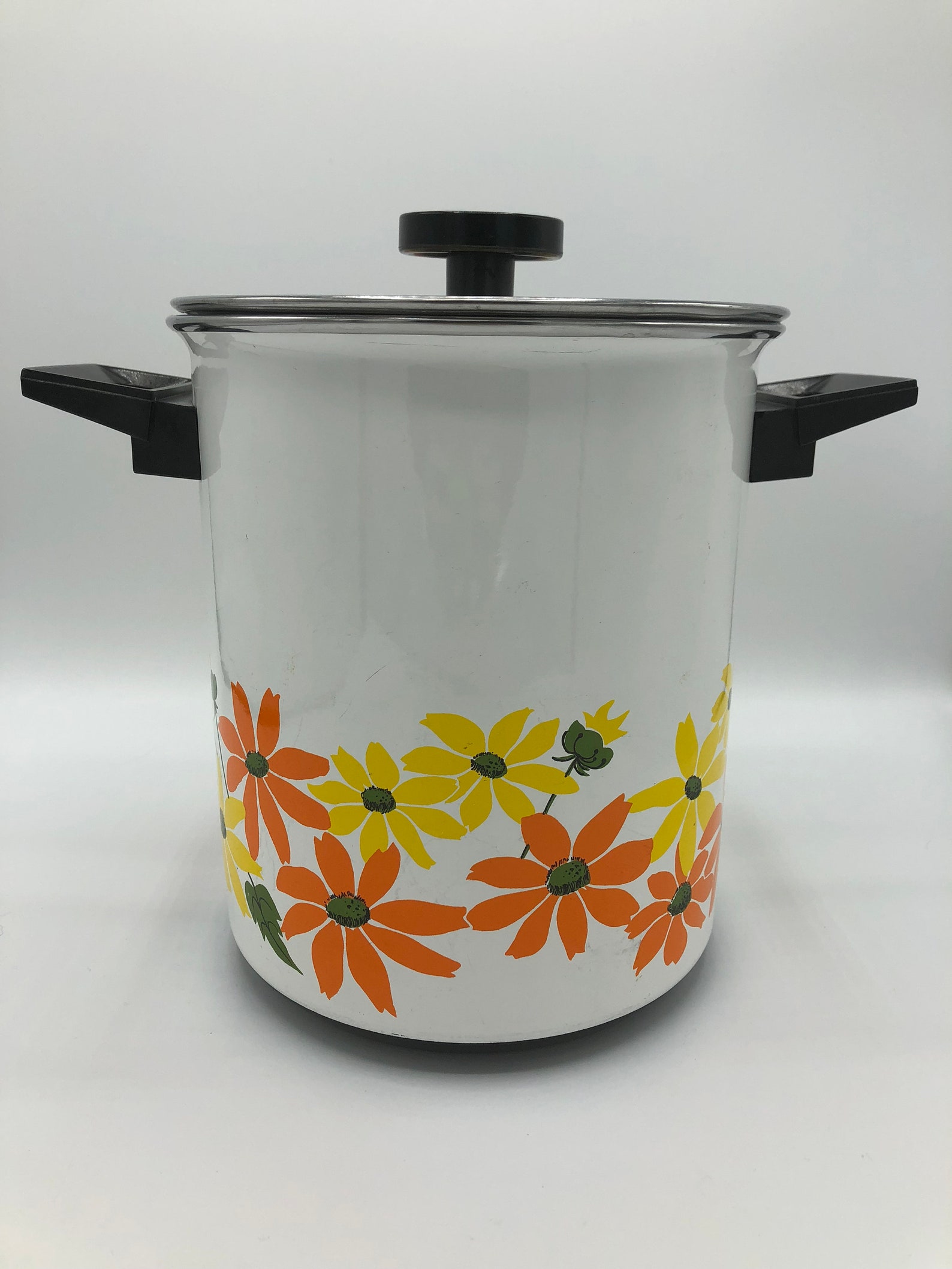 Ekco Country Garden Porcelain Clad Cookware 5 Qt Steamer Etsy