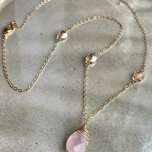 Rose Quartz Pendant Necklace