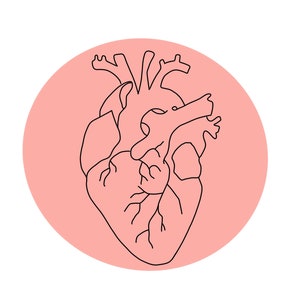 Heart print A4