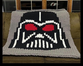 Patrón de manta de punto grueso Dark Helmet