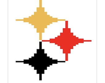 Patrón de manta de punto grueso de los Steelers