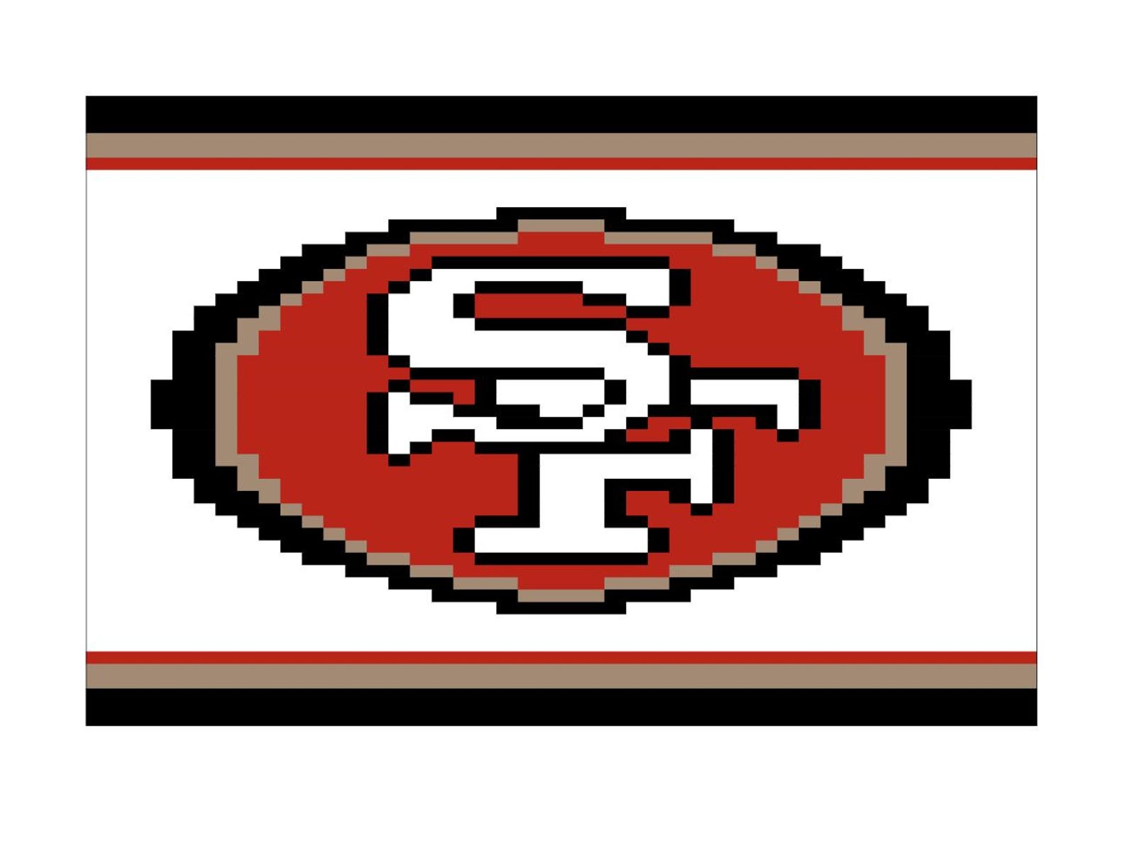 49ers - Chunky Knit Blanket Pattern - Etsy