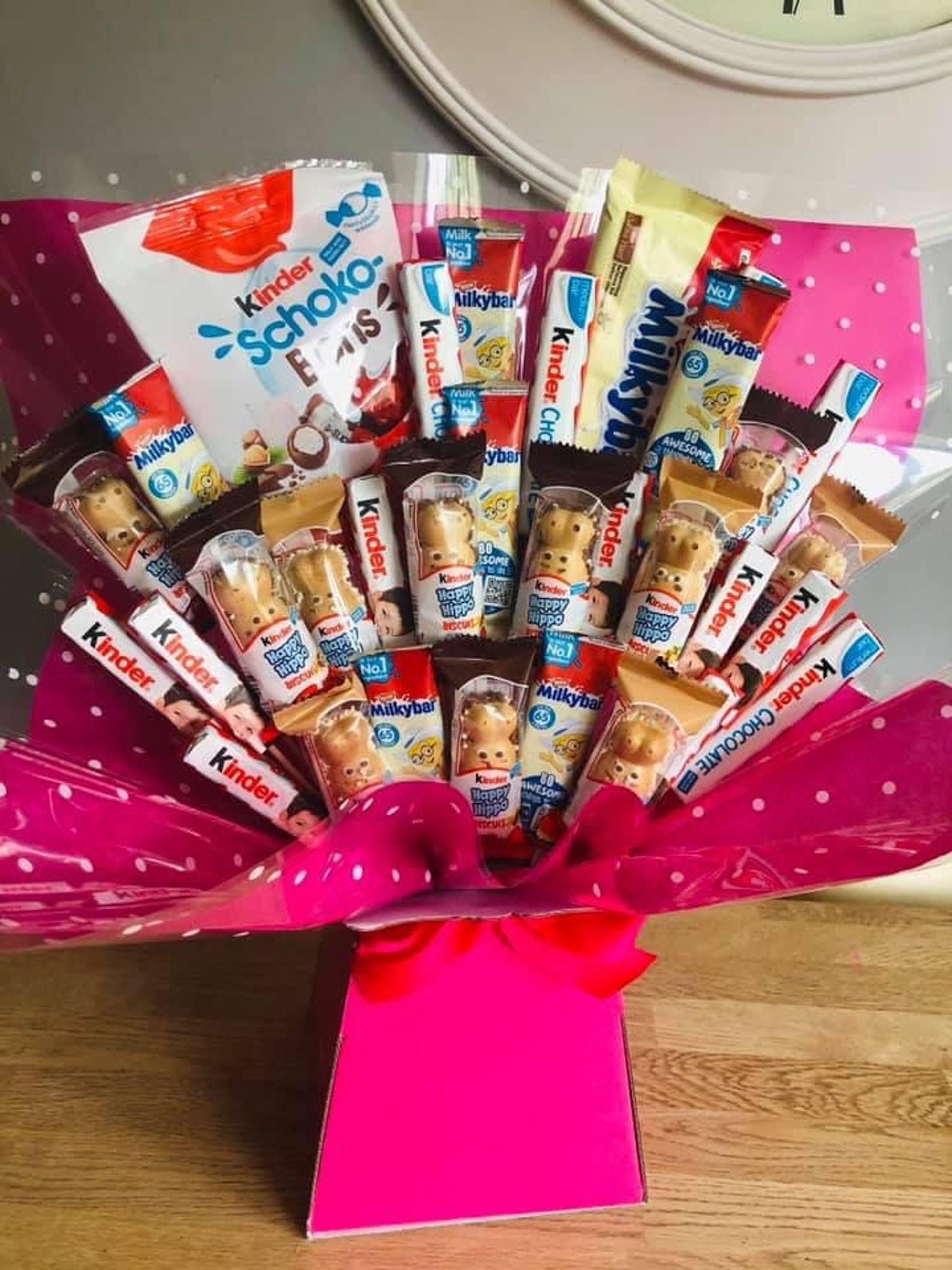 Kinder Surprise & Milky Bar Chocolate Bouquet Perfect for Etsy UK