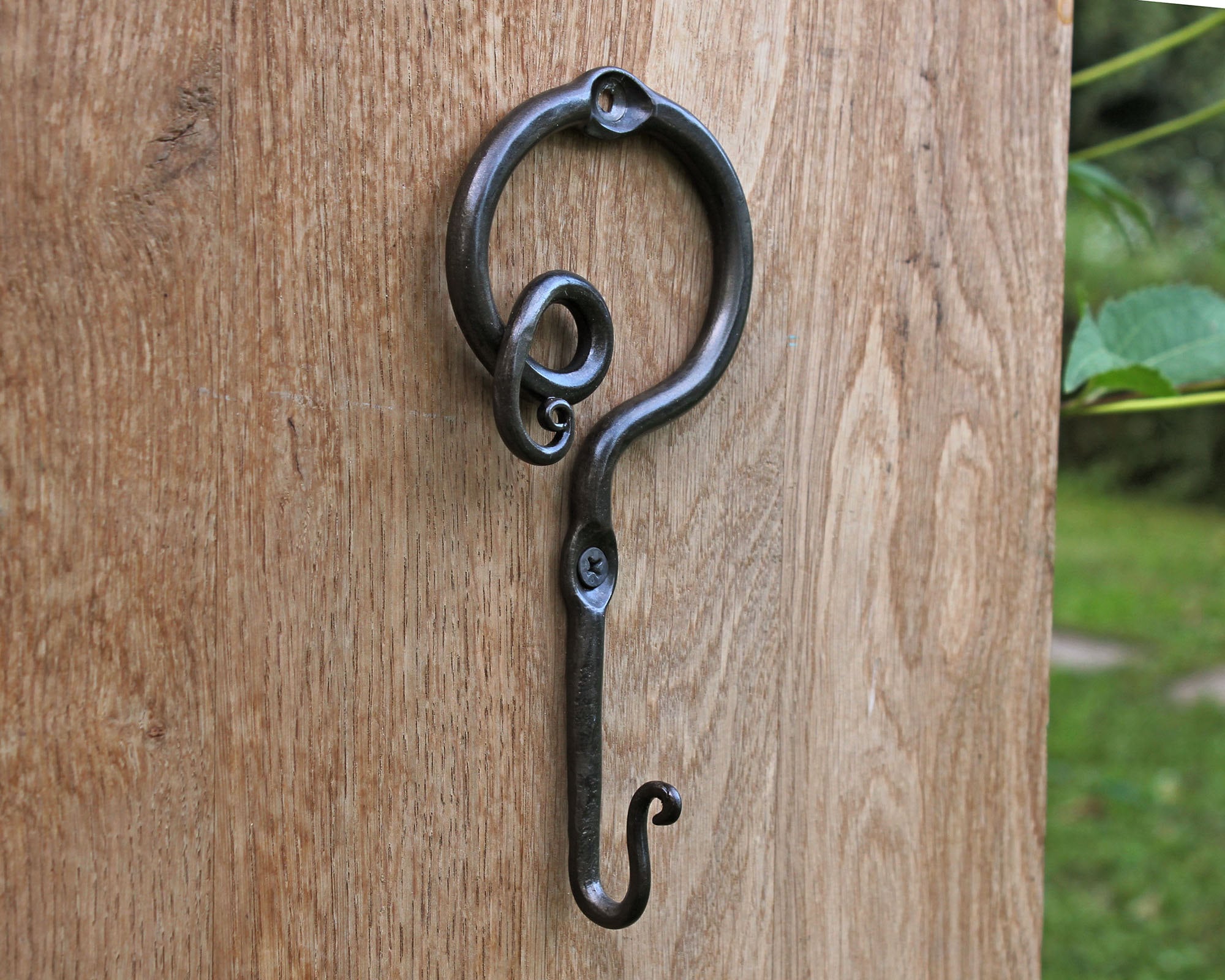 PORTE CLÉ MURAL Vintage En Forme D Ancre De Marine En Fer Forgé ,patère