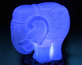 Elephant - 3D Printed Accent Lamp