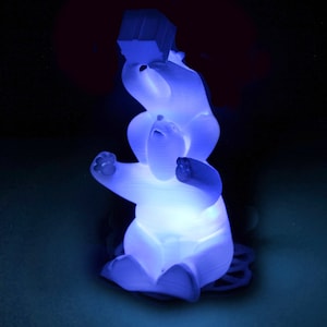 Holiday Polar Bears - 3D Printed Accent Lamp