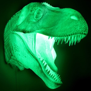 Tyrannosaurus Rex - Wall Hanging 3D Printed Accent Lamp, t-rex, Novelty Lamp, LED Light, Ambient Light, Small Accent Lamp, Decoration Gifts